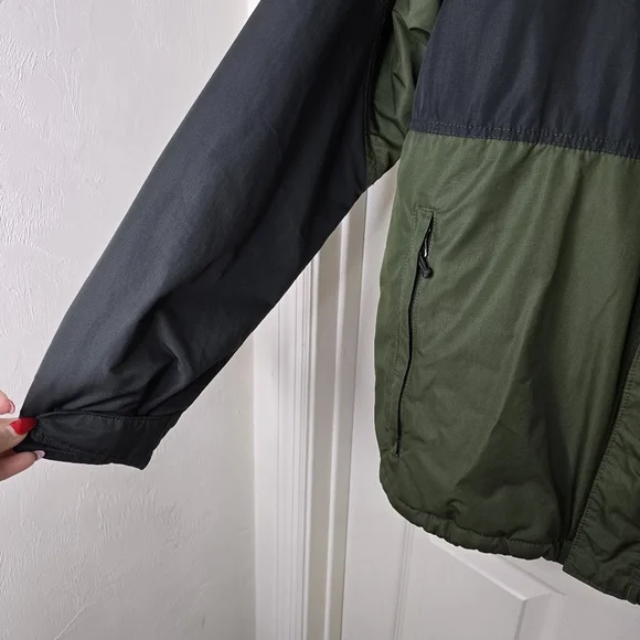 Green black zip front coat Columbia Mens L - Picture 10 of 16